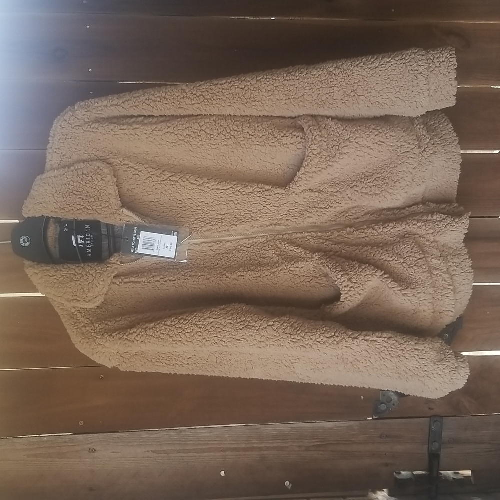 American StitchCamel Pocket Sweater
